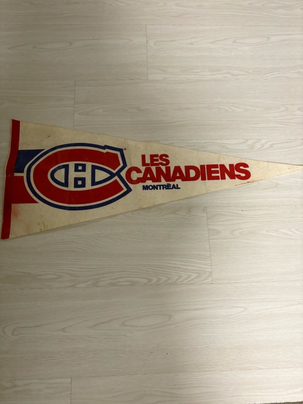 CCM Montreal Canadiens Vintage Red and Blue Pennant
